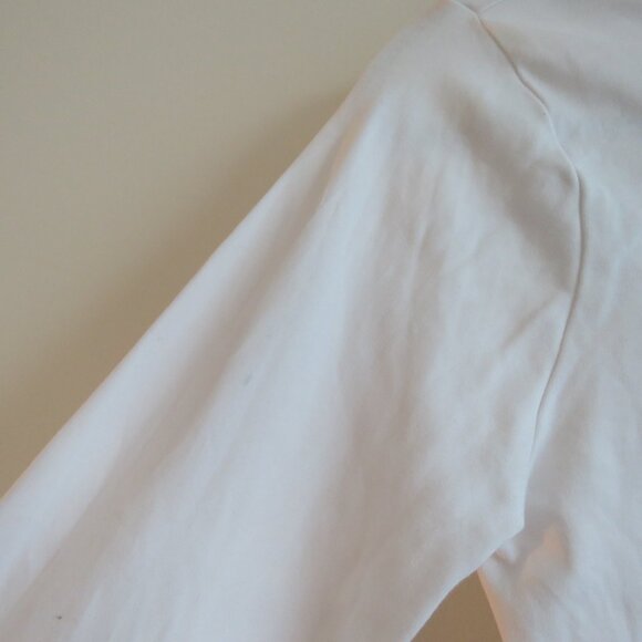 HILL HOUSE HOME The Luna Bodysuit in White Jersey Minimalist Neutral - Size S - Picture 8 of 15